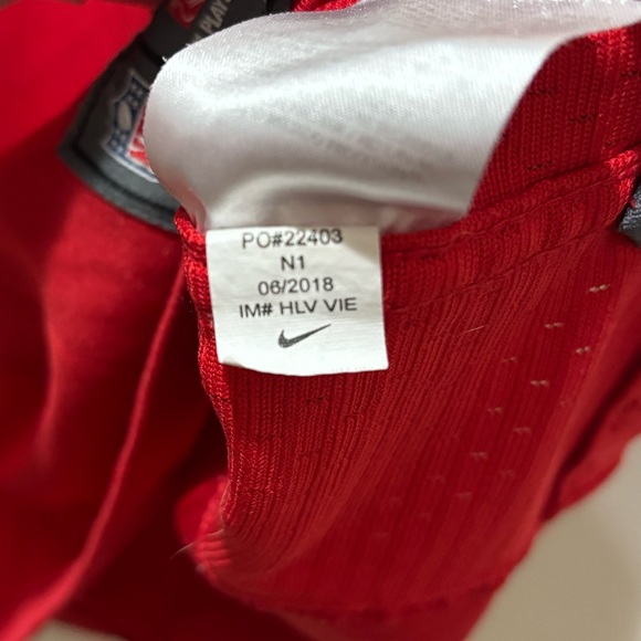 Nike NFL Kansas City Chiefs Patrick Mahomes Official Red Game Jersey Youth L - Picture 8 of 12